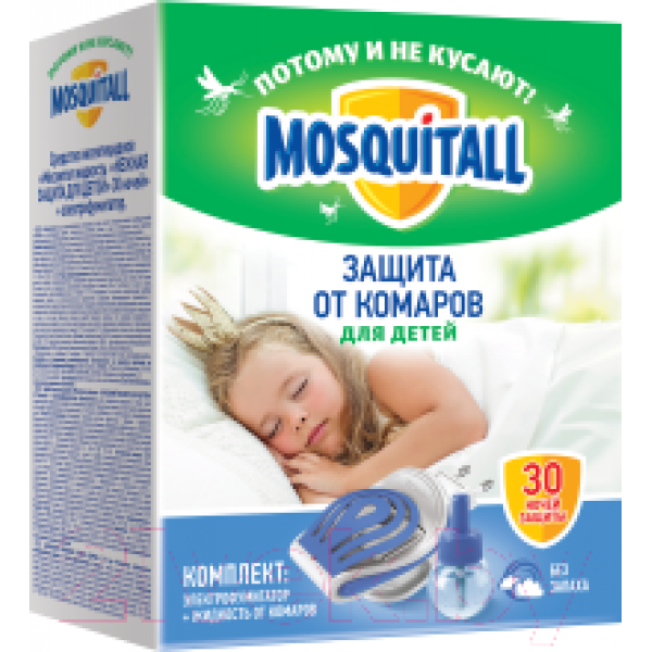 Электрофумигатор Mosquitall Нежная защита для детей от комаров 30 ночей / 4606982005338