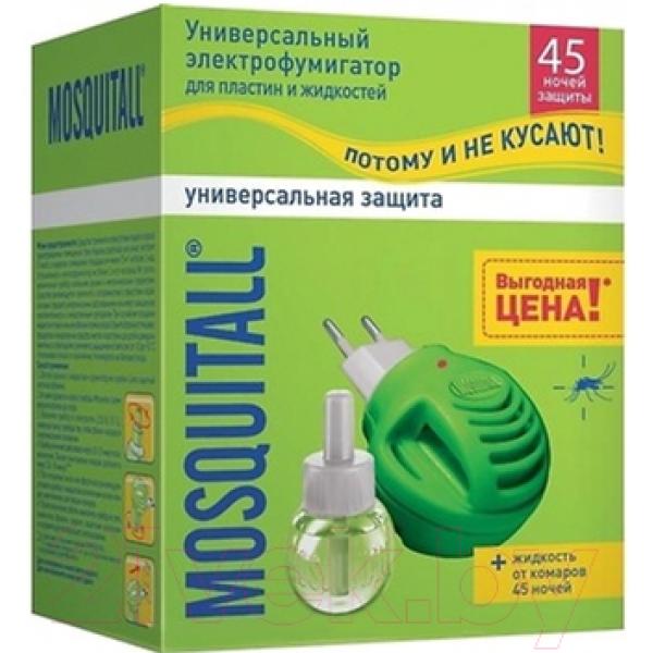 Электрофумигатор Mosquitall Универсальная защита 45 ночей жидкость+электрофумигатор