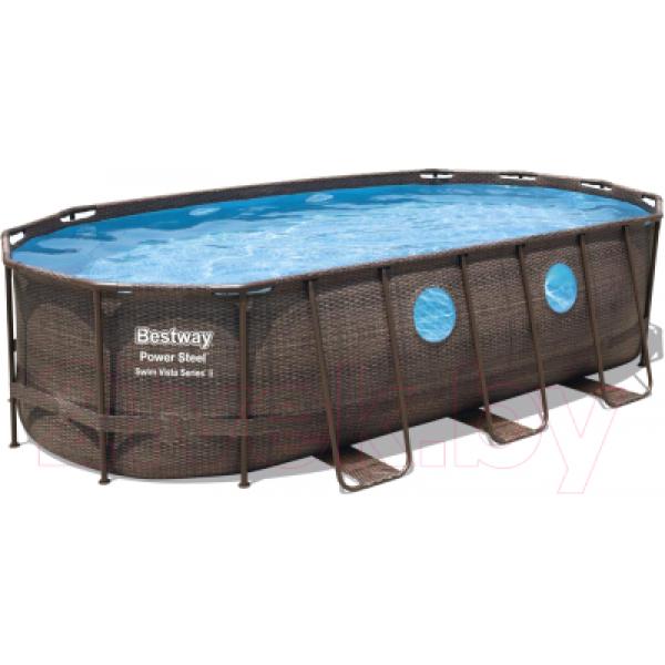 Каркасный бассейн Bestway Power Steel Swim Vista 56716