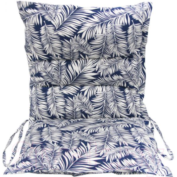 Подушка для садовой мебели Эскар Blue Palma 50x100 / 125569100