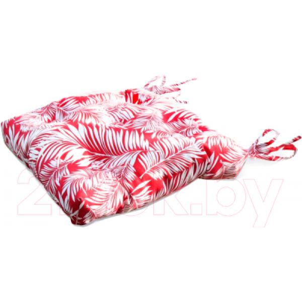 Подушка для садовой мебели Эскар Red Palma-S 50x50 / 121313150