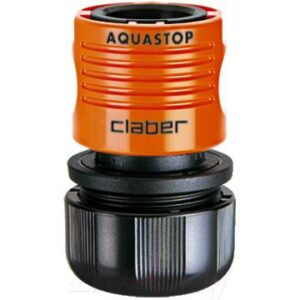 Соединитель для шланга Claber Aquastop 3/4” / 8604