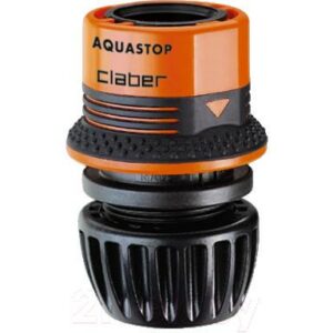 Соединитель для шланга Claber Aquastop Ergogrip 1/2"-5/8"-3/4" / 8549