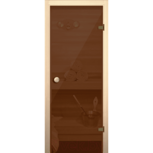 Стеклянная дверь для бани/сауны Акма 69х189 R