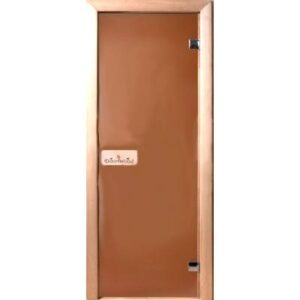 Стеклянная дверь для бани/сауны Doorwood Теплая ночь 190x80