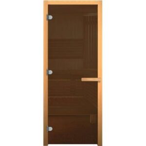 Стеклянная дверь для бани/сауны Везувий 1800x700