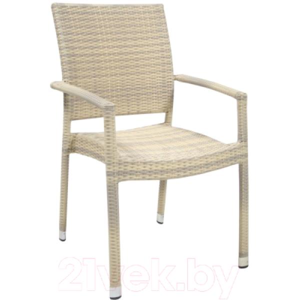 Стул садовый Garden4you Wicker-3 13363 с подлокотниками